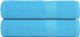 vidaXL vidaXL Ręczniki do rąk, 2 szt., turkusowe, 50x100 cm, bawełna 100% 1
