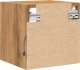 vidaXL vidaXL Ścienna szafka TV z LED, dąb artisan, 30x28,5x30 cm 9