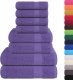 vidaXL vidaXL 8-cz. zestaw ręczników, fioletowy, 360 g/m2, bawełna 100% 1