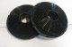 Silverline Silverline KUL13, Cooker hood filter, Black, Carbon, Plastic, Silverline, 16.3 cm, 2 pc(s) 1