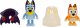 Figurka Bluey Bluey BLUEY Figure 4pk Costume Party 8