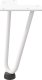 vidaXL Nogi do stołu Hairpin, 4 szt., biale, 20 cm, lita stal 5
