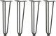 vidaXL Nogi do stołu Hairpin, 4 szt., antracyt, 42 cm, lita stal 2