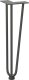 vidaXL Nogi do stołu Hairpin, 4 szt., antracyt, 42 cm, lita stal 4