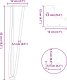 vidaXL Nogi do stołu Hairpin, 4 szt., antracyt, 42 cm, lita stal 10