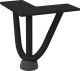 vidaXL Nogi do stołu Hairpin, 4 szt., czarne, 10 cm, lita stal 3