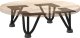 vidaXL Nogi do stołu Hairpin, 4 szt., czarne, 10 cm, lita stal 7