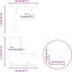 vidaXL Nogi do stołu Hairpin, 4 szt., czarne, 10 cm, lita stal 9
