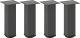 vidaXL Nogi do stolika kawowego, 4 szt., antracyt, 30-32 cm, stal 2