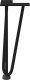 vidaXL Nogi do stołu Hairpin, 4 szt., czarne, 30 cm, lita stal 5