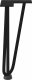 vidaXL Nogi do stołu Hairpin, 4 szt., czarne, 30 cm, lita stal 6