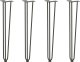 vidaXL Nogi do stołu Hairpin, 4 szt., antracyt, 72 cm, lita stal 2
