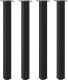 vidaXL Nogi do stolika kawowego, 4 szt., czarne, 100-102 cm, stal 2