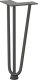 vidaXL Nogi do stołu Hairpin, 4 szt., antracyt, 30 cm, lita stal 4