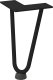 vidaXL Nogi do stołu Hairpin, 4 szt., czarne, 20 cm, lita stal 3