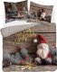 Detexpol  Komplet pościeli świątecznej z bawełny 160x200 skrzat merry christmas 1