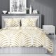 Detexpol  Pościel bawełniana 160x200 biało-złota glamour 2