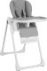 Tectake Krzesełko do karmienia Sophia, składane, regulowane, 5-punktowy pas - biały 1