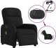 vidaXL vidaXL Rozkładany fotel masujący, elektryczny, czarny, tkanina 9