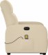 vidaXL vidaXL Podnoszony fotel masujący, elektryczny, rozkładany, kremowy 6