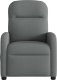 vidaXL vidaXL Rozkładany fotel masujący, ciemnoszary, obity tkaniną 3