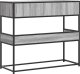 vidaXL vidaXL Stolik konsolowy, szary dąb sonoma, 90x35x80 cm 6