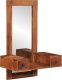 vidaXL vidaXL Lustro ścienne z szufladami, 60x33x90 cm, lite drewno akacjowe 1