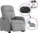 vidaXL vidaXL Podnoszony fotel masujący, elektryczny, rozkładany, jasnoszary 9
