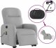 vidaXL vidaXL Podnoszony fotel masujący, elektryczny, rozkładany, szary 10
