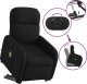 vidaXL vidaXL Podnoszony fotel masujący, elektryczny, rozkładany, czarny 9