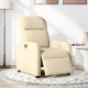 vidaXL vidaXL Elektryczny fotel rozkładany, kremowy, obity tkaniną 2