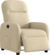 vidaXL vidaXL Elektryczny fotel rozkładany, kremowy, obity tkaniną 3