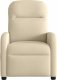 vidaXL vidaXL Elektryczny fotel rozkładany, kremowy, obity tkaniną 5