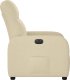 vidaXL vidaXL Elektryczny fotel rozkładany, kremowy, obity tkaniną 6