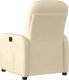 vidaXL vidaXL Elektryczny fotel rozkładany, kremowy, obity tkaniną 7