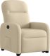 vidaXL vidaXL Podnoszony fotel masujący, elektryczny, rozkładany, kremowy 4