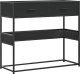 vidaXL Stolik konsolowy, czarny, 90x35x80 cm 2