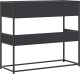 vidaXL Stolik konsolowy, czarny, 90x35x80 cm 6