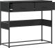vidaXL Stolik konsolowy, czarny, 90x35x80 cm 7