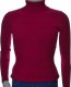 Leccos Sweter z golfem golf męski bawełniany dopasowany w prążek czerwony 2XL XXL 1