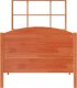 vidaXL Łóżko z regałem, bez materaca, woskowy brąz, 100x200 cm, sosna 4