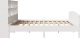 vidaXL Łóżko z regałem, bez materaca, białe, 180x200 cm, sosnowe 5