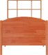 vidaXL Łóżko z regałem, bez materaca, woskowy brąz, 75x190 cm, sosnowe 4