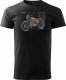 Topslang Koszulka z motocyklem na motor Honda 550 Four legend męska czarna REGULAR XXL 1