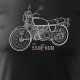 Topslang Koszulka z motocyklem na motor Honda 550 Four legend męska czarna REGULAR L 1