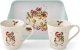 Royal Worcester Świąteczne Myszki i Ser Kubki Porcelanowe & Tacka 3 szt. 1
