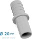 ZŁĄCZKA PROSTA 20mm (19/19mm) WĘŻA 1