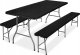 eHokery Zestaw cateringowy Feta 180 Black +2 ławki 2