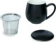 Cup&You Zestaw prezentowy Big Box ŚLubny- Zestaw herbat z okazji Ślubu: 20 saszetek - 20x 5g z herbatą o różnych smakach, Matowe kubki z zaparzaczem biały i czarny, świeca sojowa bukiet piwonii, herbata 10