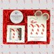 Cup&You Świąteczny zestaw podarunkowy CANDY BOX. Gotowy prezent. Herbata czarna bożonarodzeniowa 120g, mieszanka owocowa bożonarodzeniowa 40g, kubek ze świątecznym motywem, zaparzacz z zawieszką laską oraz po 1